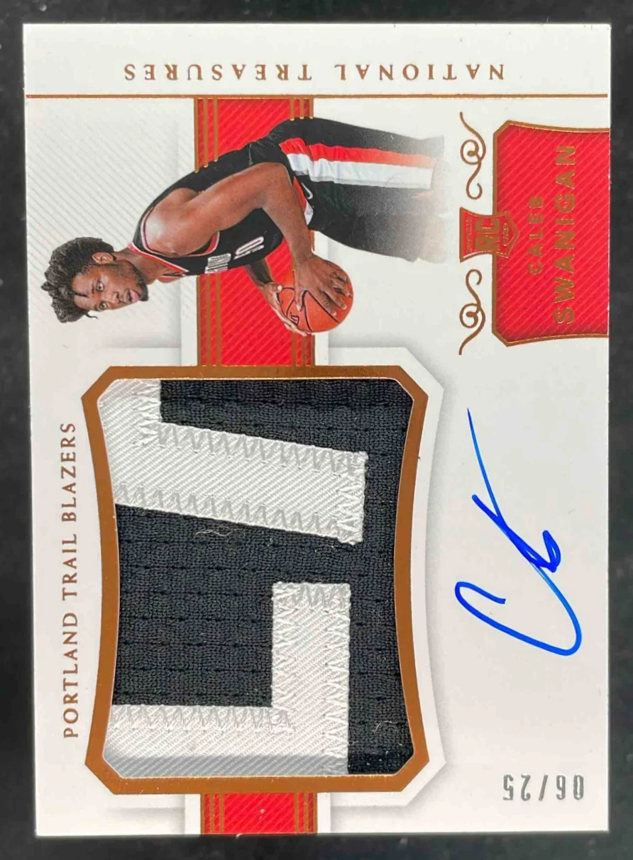 2017-18 Panini National Treasures Bronze #125 Caleb Swanigan RC Auto /25