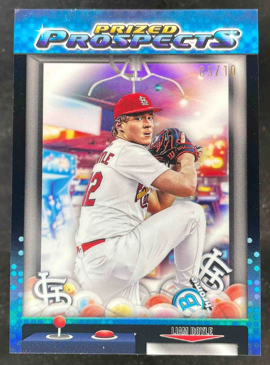 2025 Bowman Draft Chrome Prized Prospects Black Refractor #PP-4 Liam Doyle /10