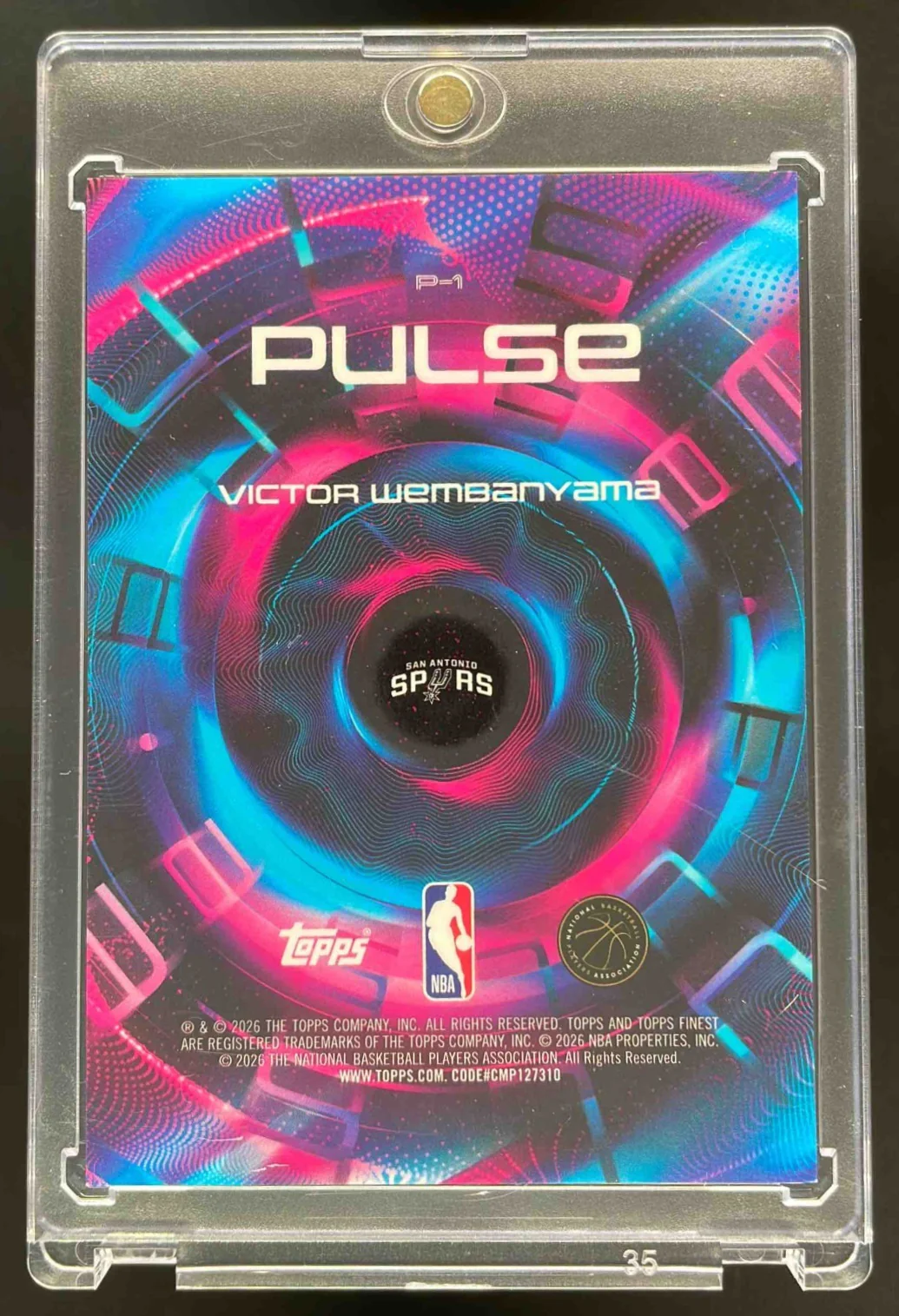 2025-26 Topps Finest Pulse #P-1 Victor Wembanyama - Image 2