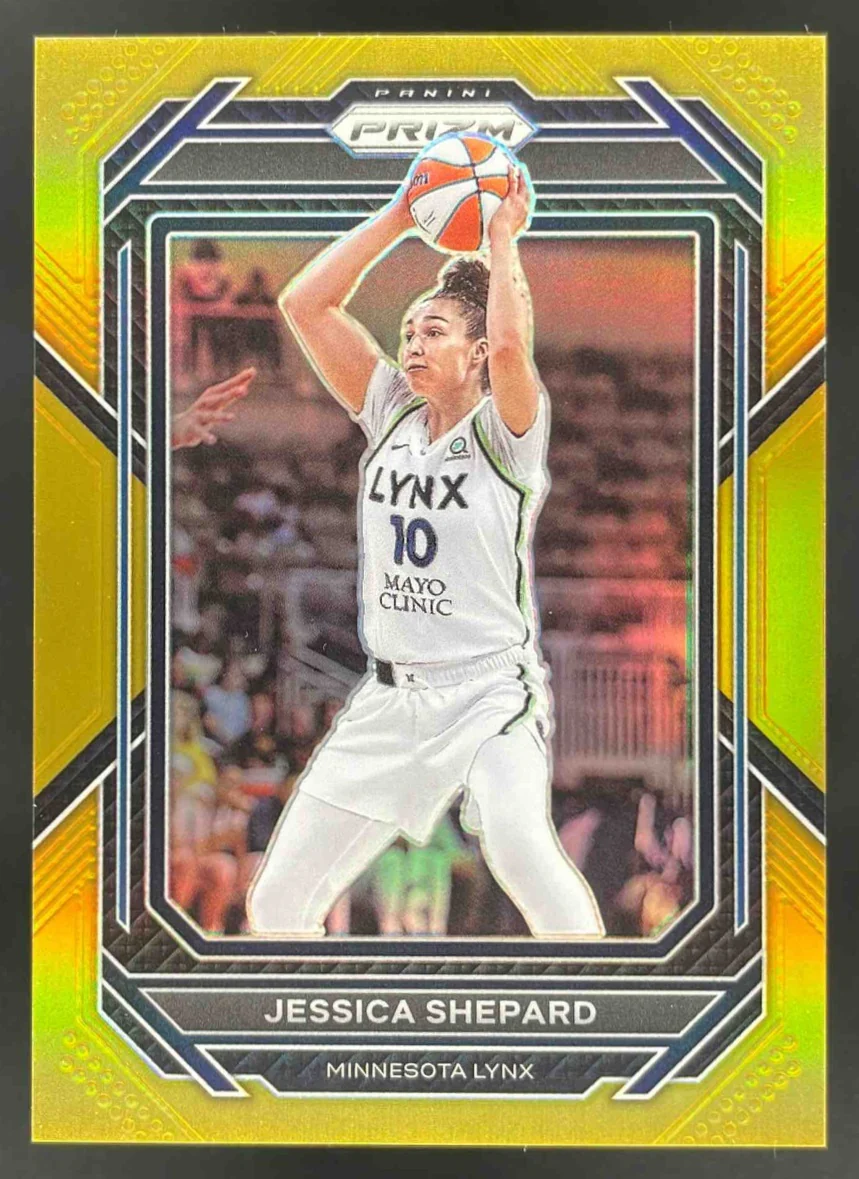 2023-24 Panini Prizm WNBA Gold #33 Jessica Shepard /10