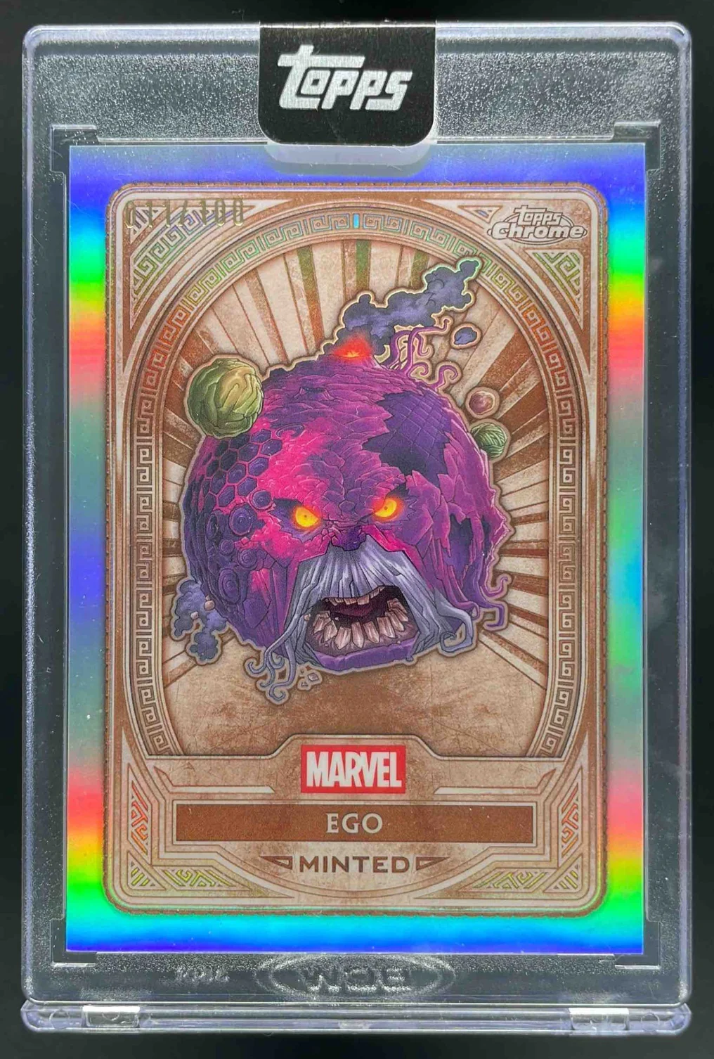2025 Topps Mint Marvel Chrome Refractor #41 Ego Bronze /100