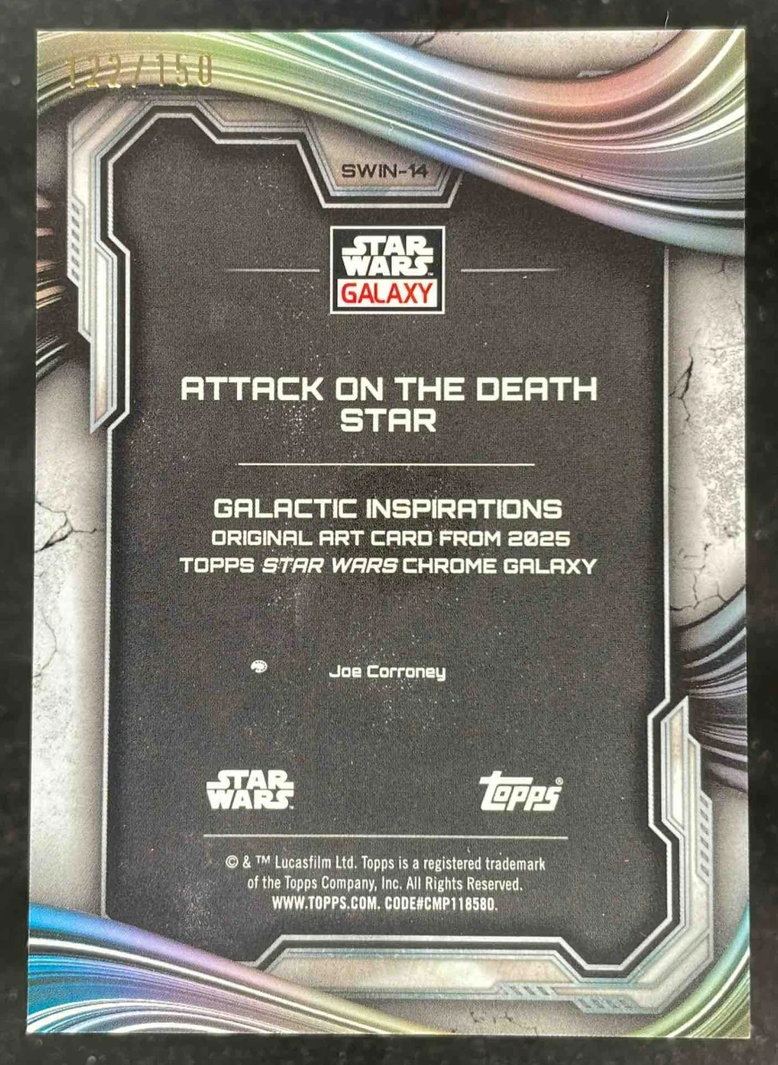 2025 Topps Chrome Star Wars Inspirations Atomic Attack On The Death Star /150 - Image 2