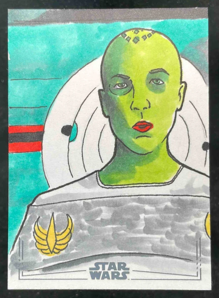 Star Wars Sketch Card The Force is With You Matthew Maldonado Auto 1/1