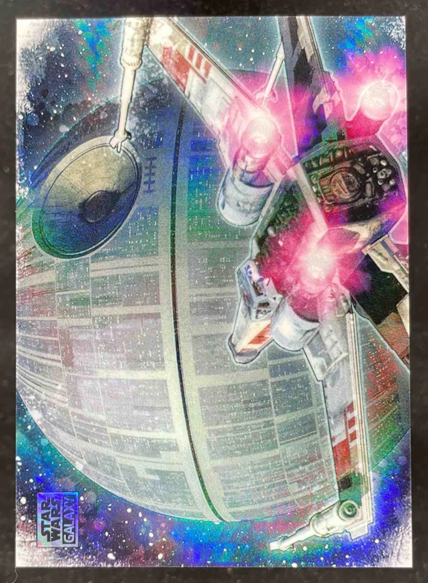 2025 Topps Chrome Star Wars Galaxy Inspirations X-Wing And The Death Star /75