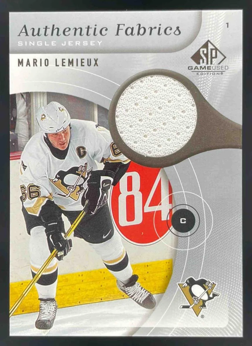2005-06 SP Game Used Authentic Fabrics #AF-ML Mario Lemieux MEM