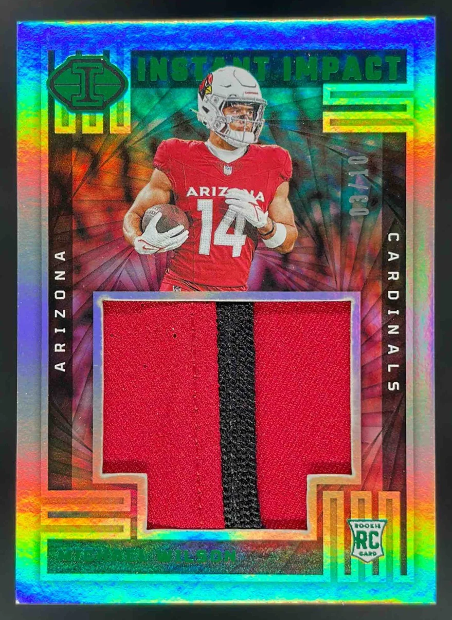 2023 Panini Illusions Instant Impact Green #II-MWN Michael Wilson RC /10
