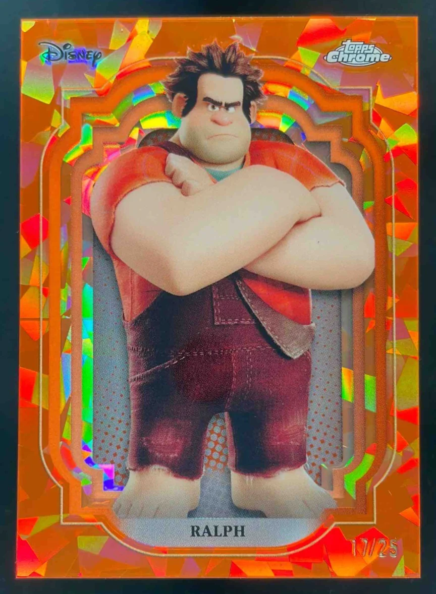 2024 Topps Chrome Disney Sapphire Orange Refractor #147 Ralph /25