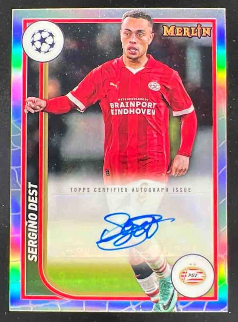 2023-24 Topps Chrome Merlin Autographs #AU-SD Sergino Dest Auto