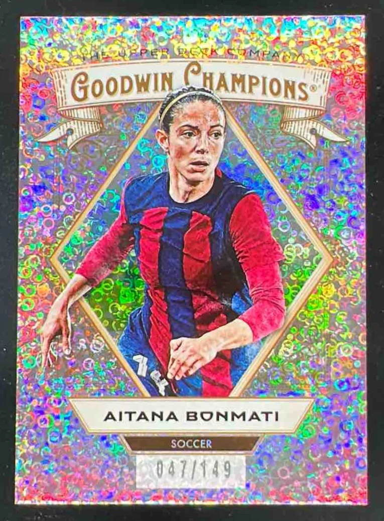 2025 Upper Deck Goodwin Champions Pink Confetti #27 Aitana Bonmati /149