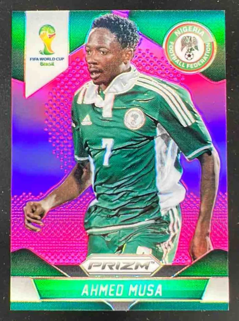 2014 Panini Prizm FIFA World Cup Brazil Prizms Purple #154 Ahmed Musa /99