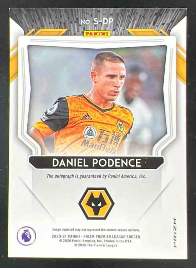 2020-21 Panini Prizm Signatures Blue Shimmer #S-DP Daniel Podence Autograph Auto - Image 2