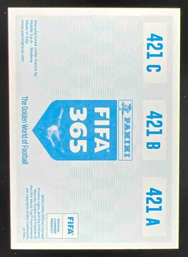 2020 Panini FIFA 365 Blue - 442 Sticker Version #421 Haland Lee Kangin Lunin GO - Image 2