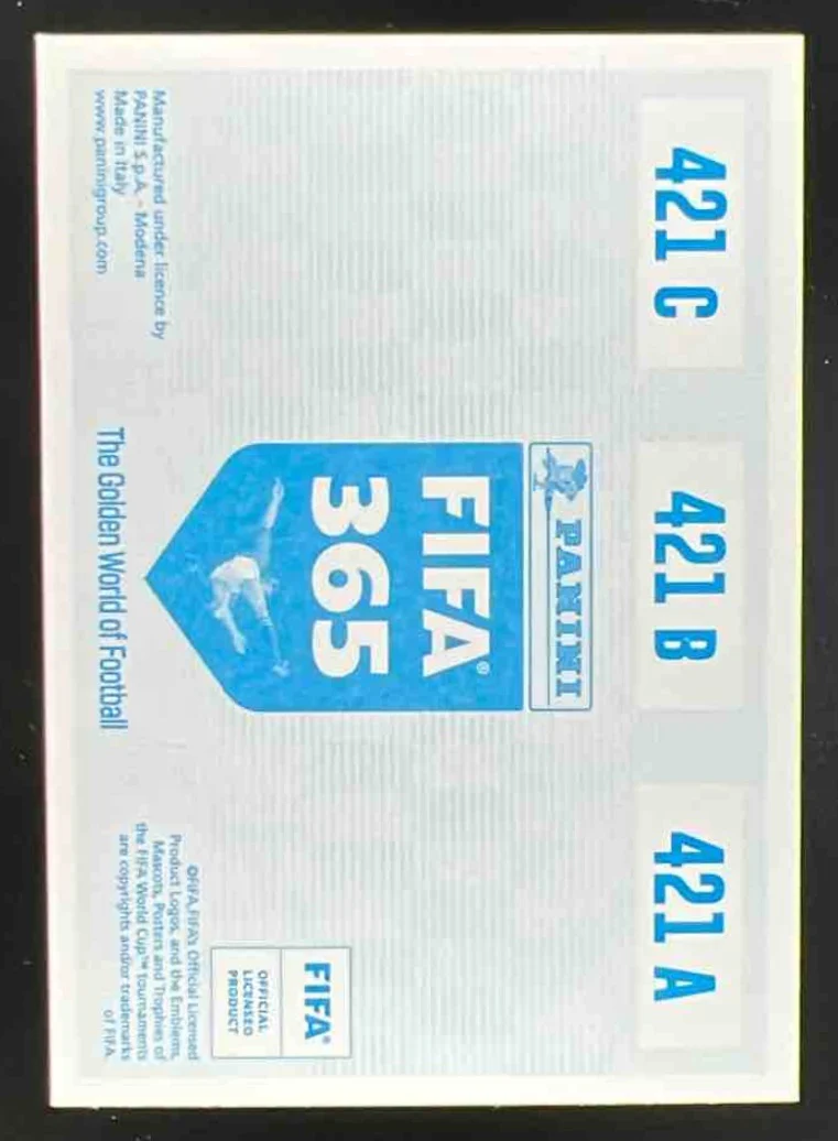 2020 Panini FIFA 365 Blue - 442 Sticker Version #421 Haland Lee Kangin Lunin GO - Image 2