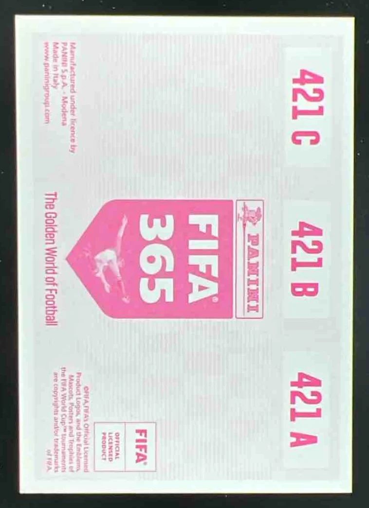 2020 Panini FIFA 365 Pink - 442 Sticker Version #421 Haland Lee Kangin Lunin GO - Image 2
