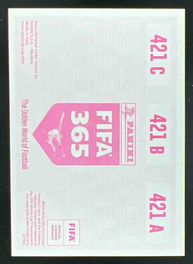 2020 Panini FIFA 365 Pink - 442 Sticker Version #421 Haland Lee Kangin Lunin GO - Image 2