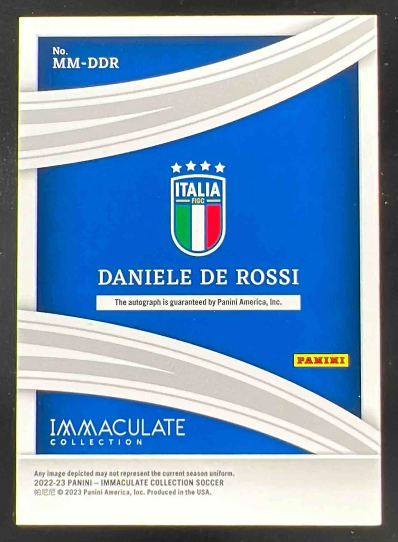 2022 Immaculate Collection Modern Marks Daniele De Rossi Autograph Auto /99 - Image 2