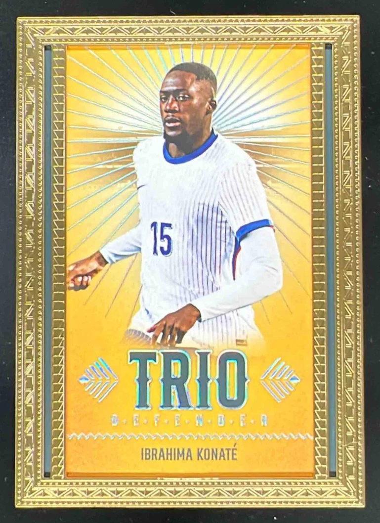 2025 Futera Unique Trio Gold Frame #GTD23 Ibrahima Konate 1/1