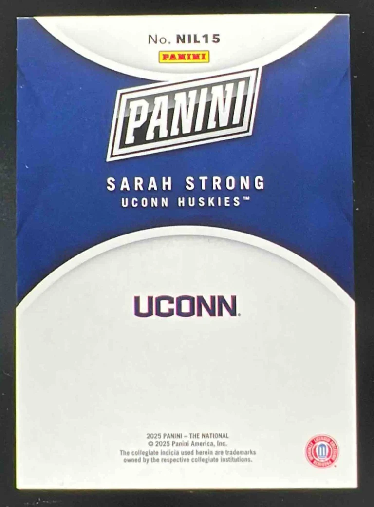 2025 Panini National Convention Silver Pack VIP NIL Orange Sarah Strong /199 - Image 2