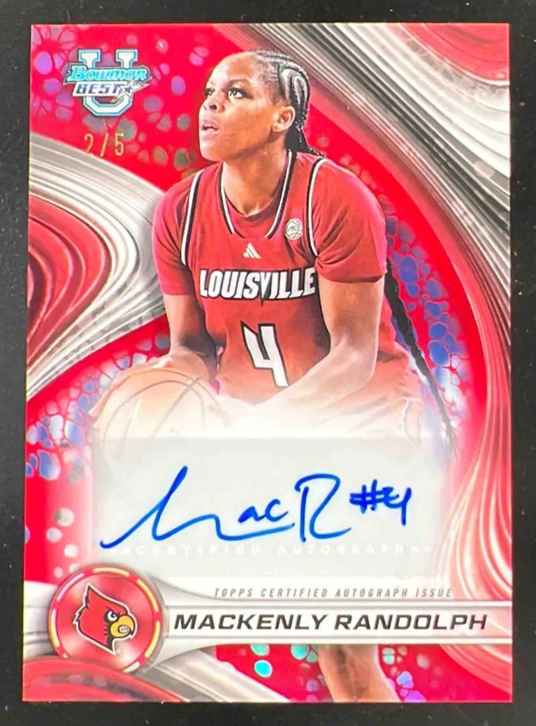 2024 Bowman Bowman's Best University Best of 2024 Red Mackenly Randolph Auto /5