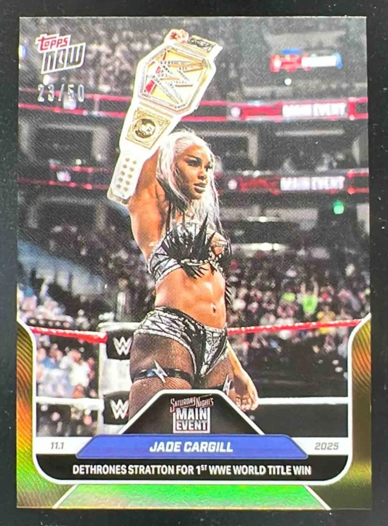 2025 Topps WWE Now Gold #118 Jade Cargill /50