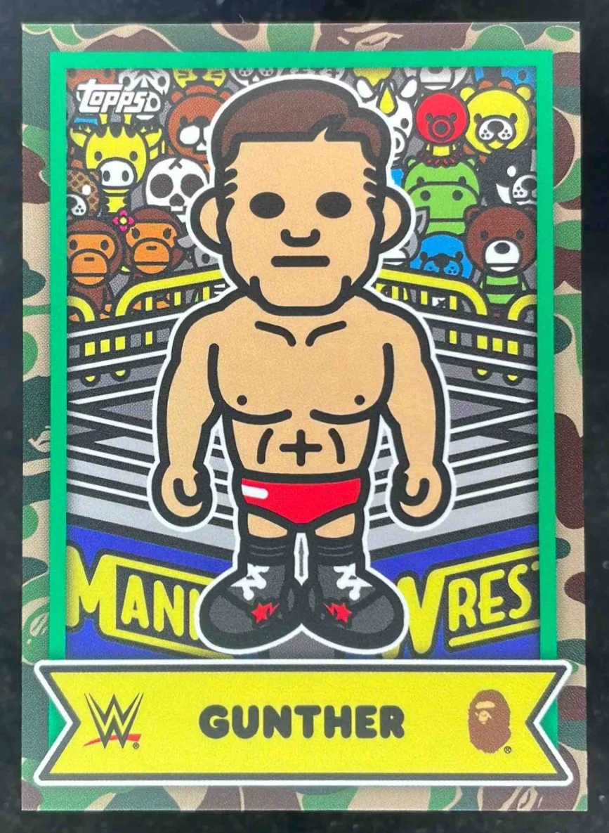 2025 Topps WWE x Bape Baby Milo Camo #15 Gunther