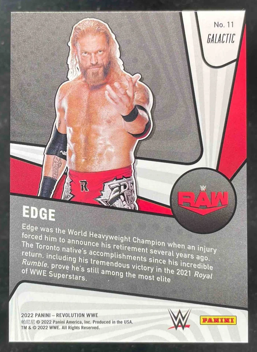 2022 Panini Revolution WWE Supernova Galactic #11 Edge - Image 2