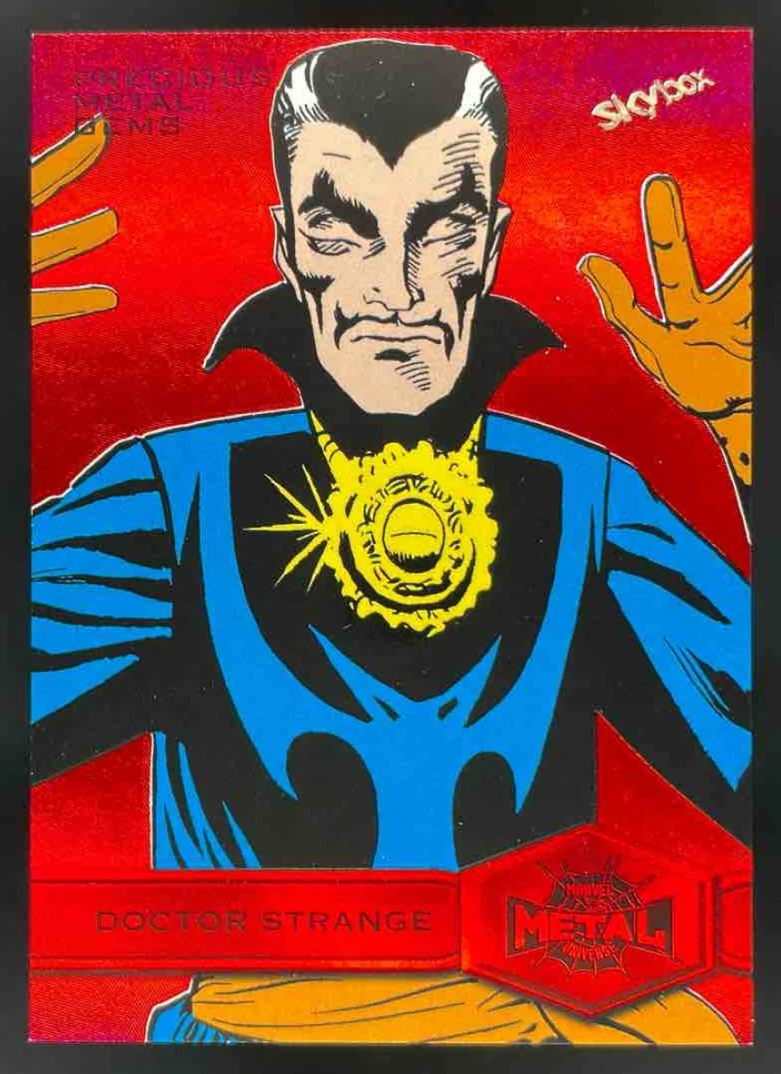 2021 Metal Universe Marvel Precious Metal Gems Red #123 Doctor Strange /100