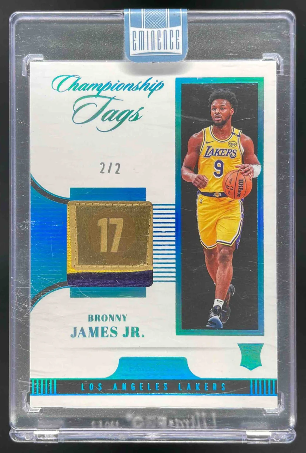 2024-25 Panini Eminence Championship Tags #42 Bronny James Jr. RC /2