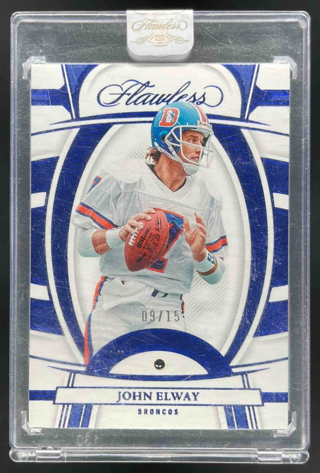 2022 Panini Flawless Sapphire #76 John Elway /15