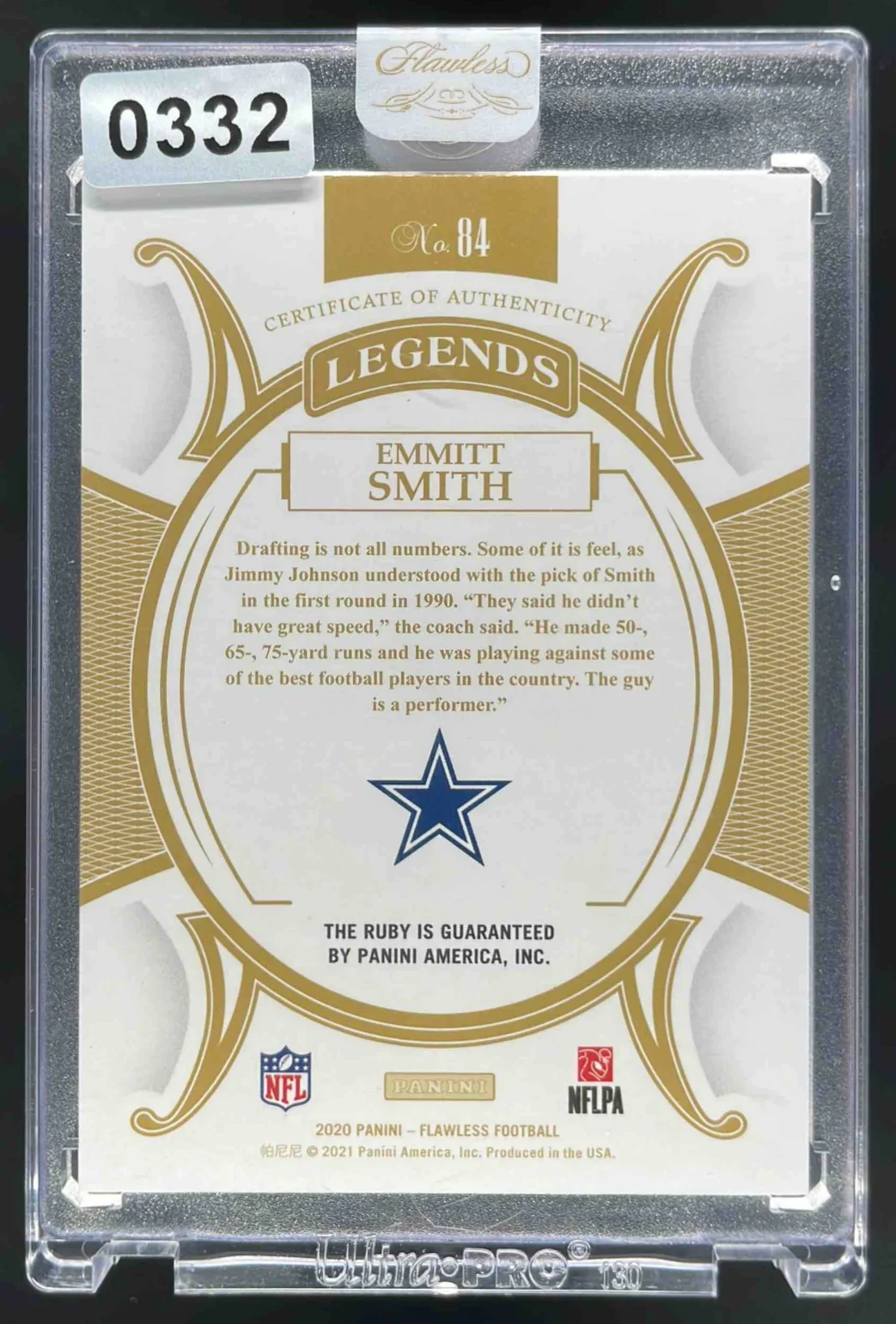 2020 Panini Flawless #84 Emmitt Smith /20 - Image 2