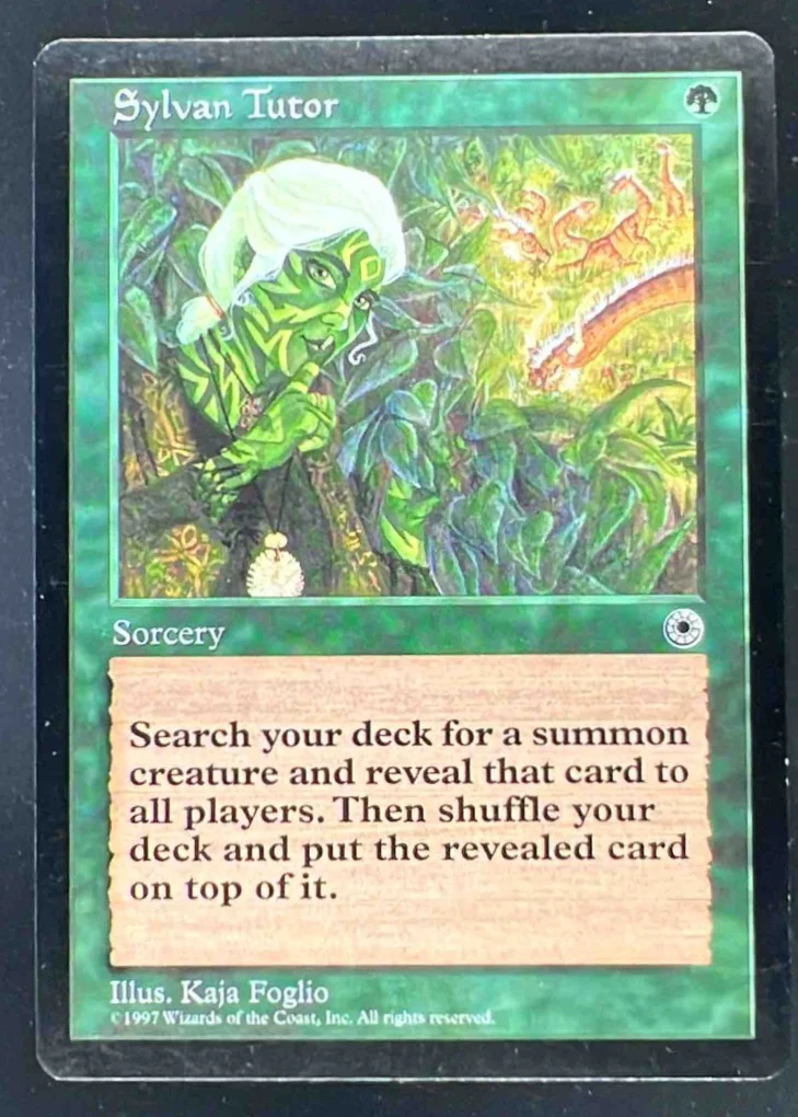 Magic The Gathering Sylvan Tutor - Portal POR