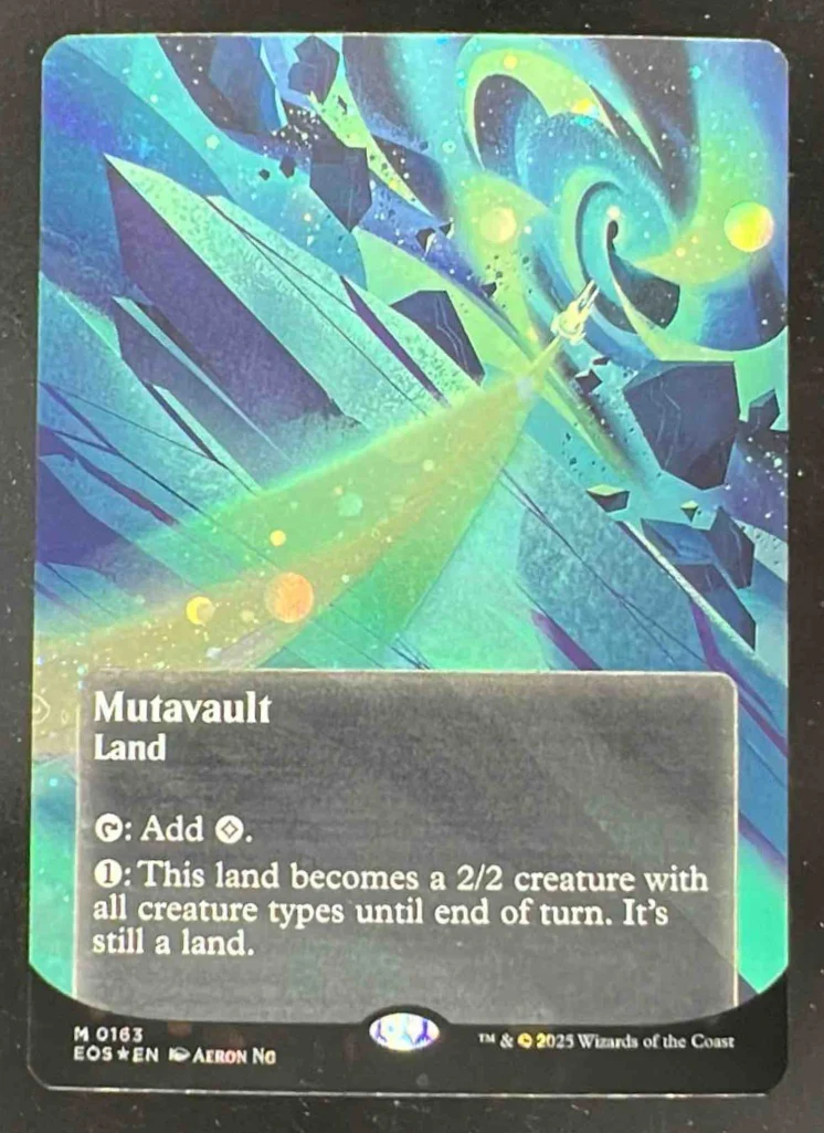 Magic The Gathering Mutavault 0163 Borderless Galaxy Foil - Edge of Eternities