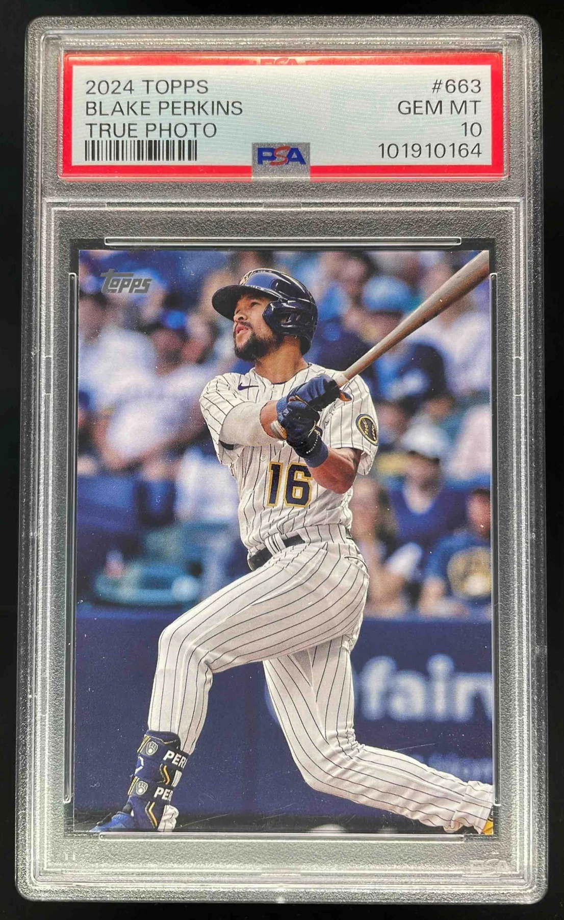 2024 Topps True Photo Variation #663 Blake Perkins PSA 10