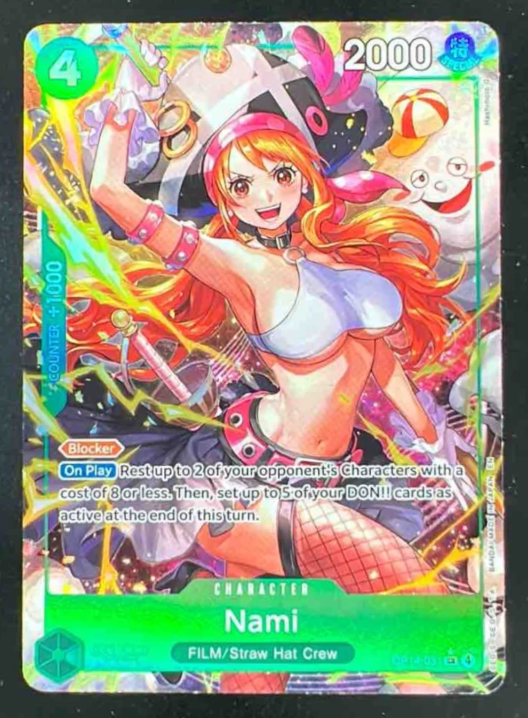One Piece Nami Alternate Art - The Azure Sea's Seven OP14