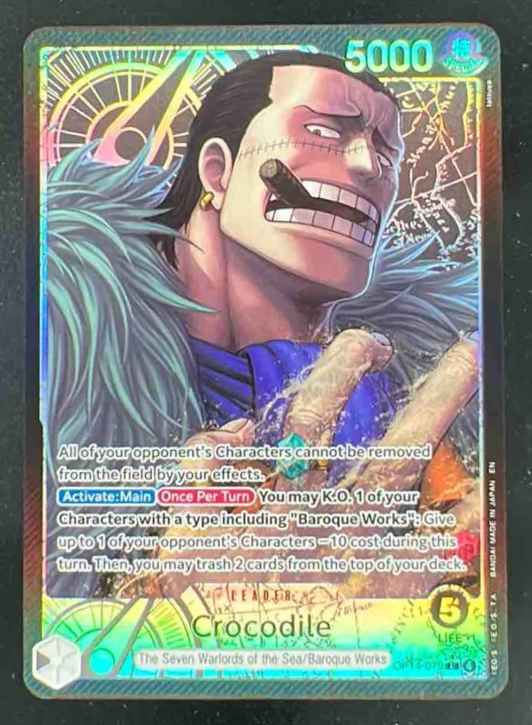 One Piece Crocodile - OP14-079 Alternate Art - The Azure Sea's Seven OP14