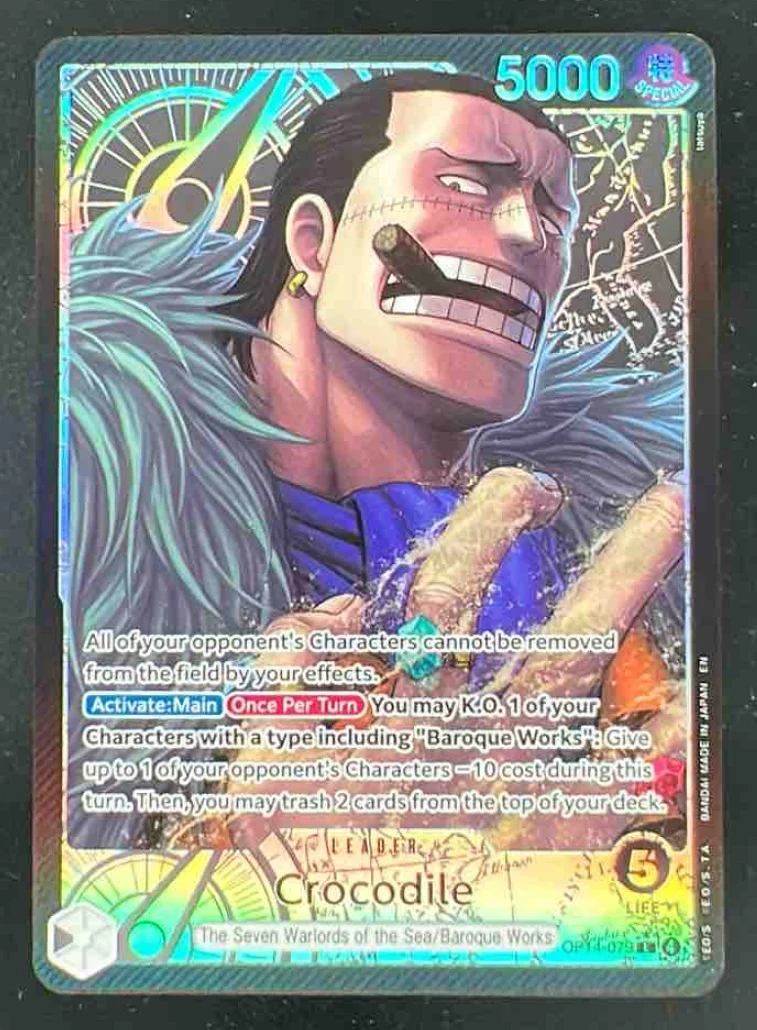 One Piece Crocodile - OP14-079 Alternate Art - The Azure Sea's Seven OP14