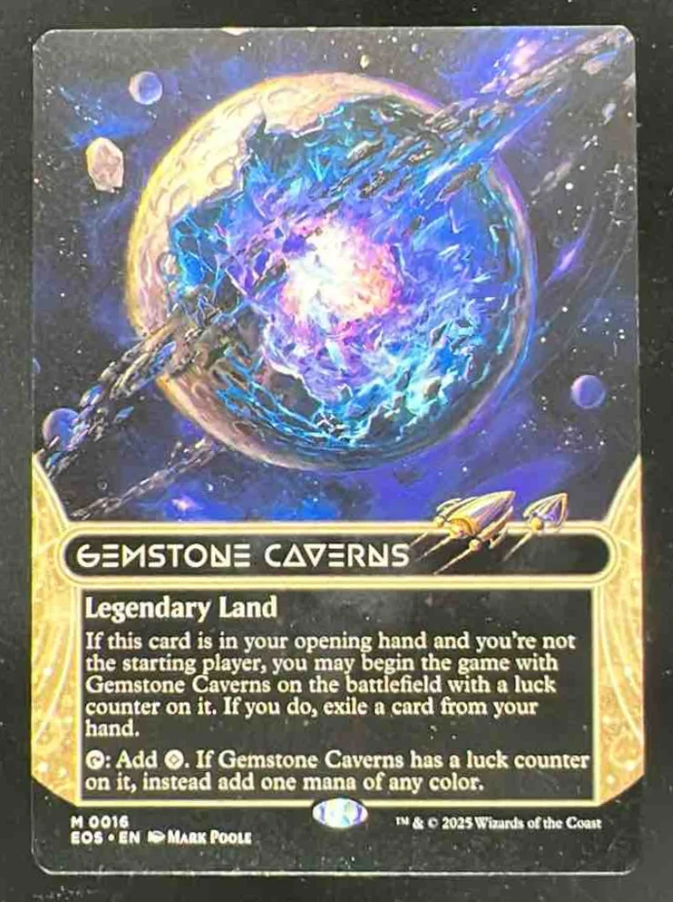 Magic The Gathering Gemstone 0016 Borderless Edge of Eternities Stellar Sights