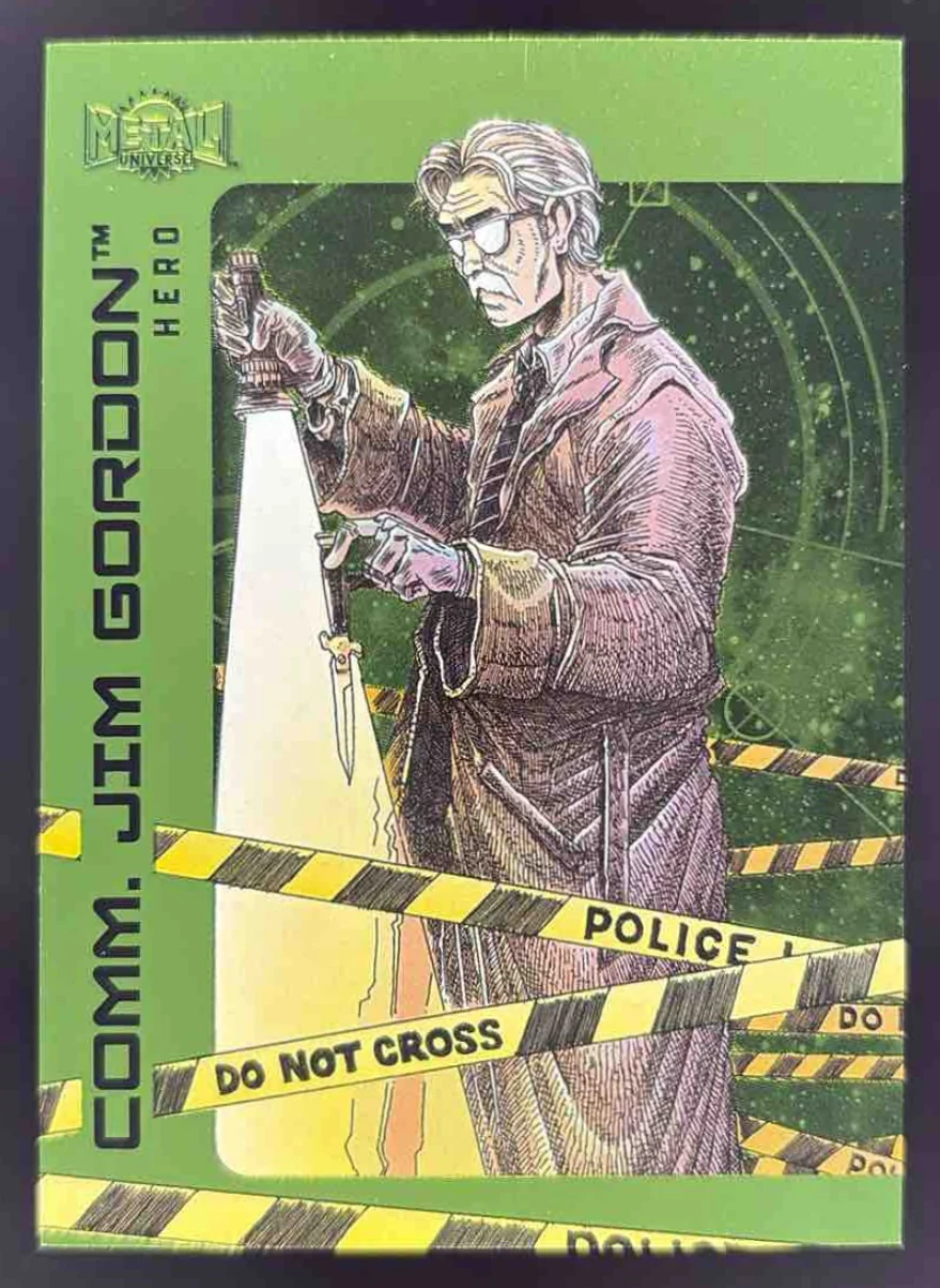 2025 Skybox Metal Universe Batman Lime Green FX #20 Comm Jim Gordon /175