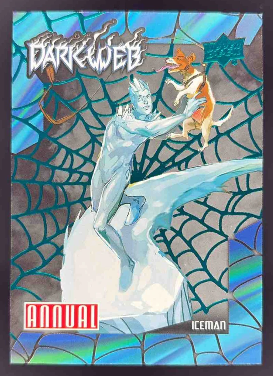 2023-24 Upper Deck Marvel Annual Dark Web Turquoise #DW-20 Iceman /299