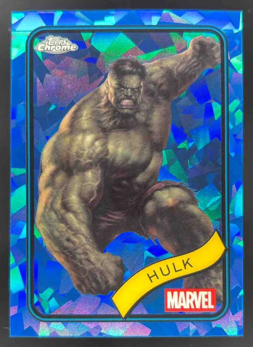 2025 Topps Chrome Marvel Sapphire #128 Hulk