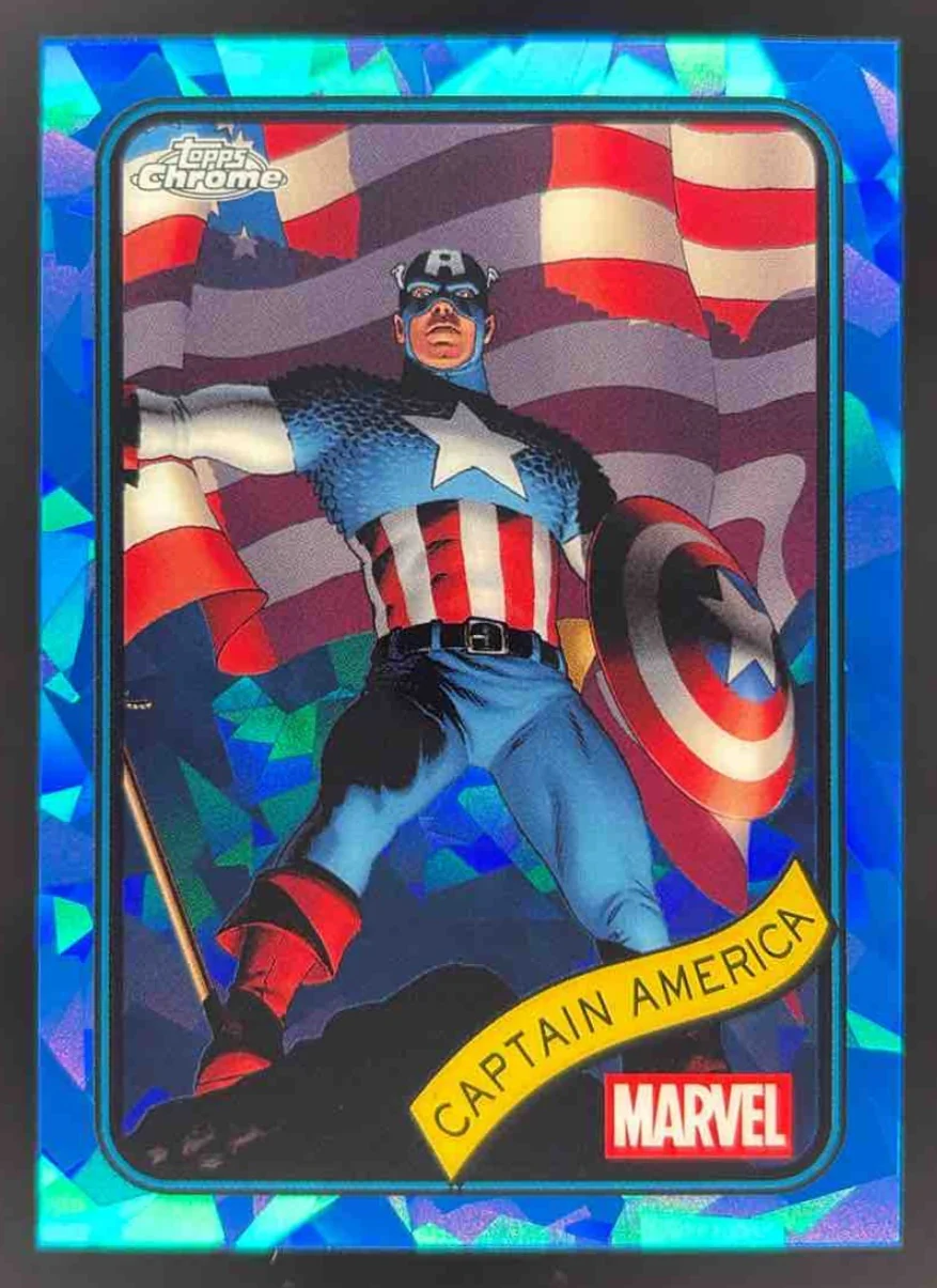 2025 Topps Chrome Marvel Sapphire #185 Captain America