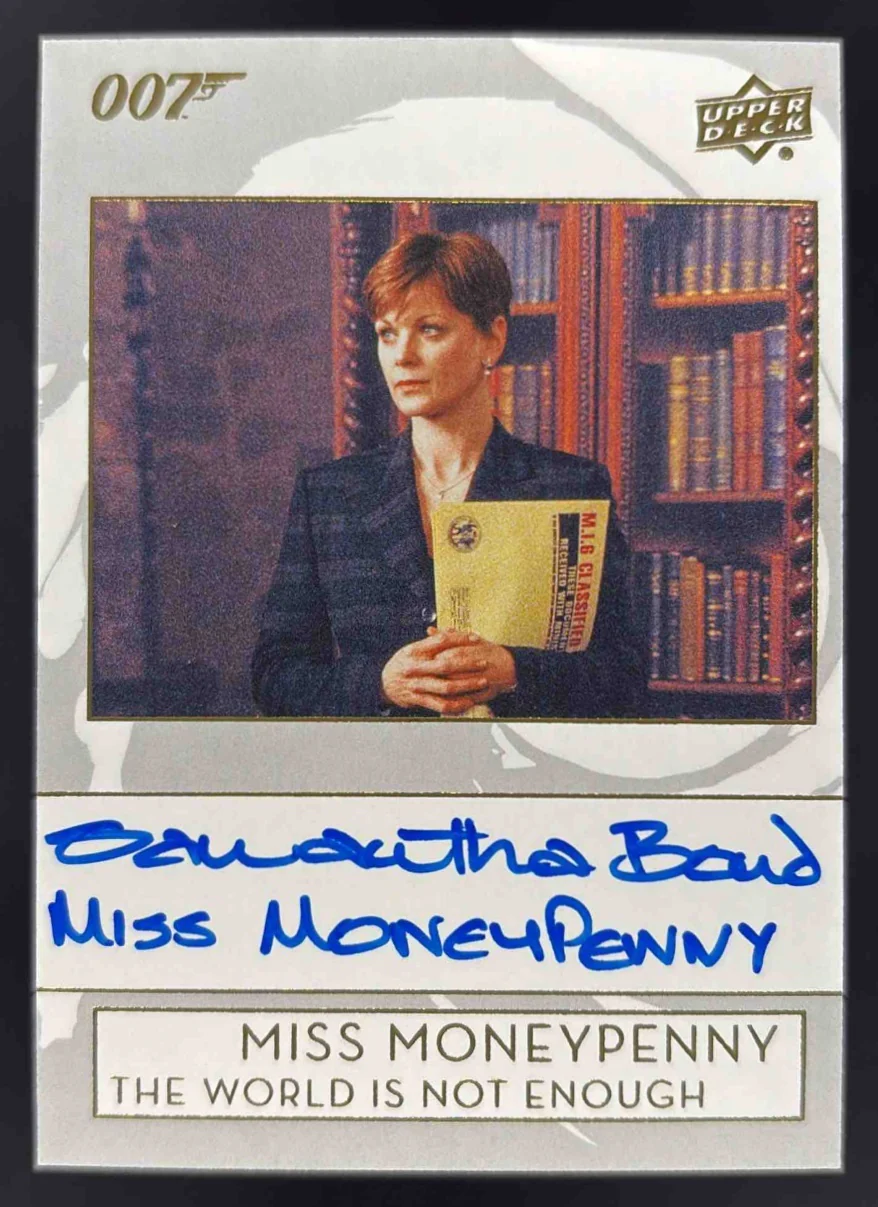 2019 James Bond Collection Autograph Samantha Bond Miss Moneypenny Auto