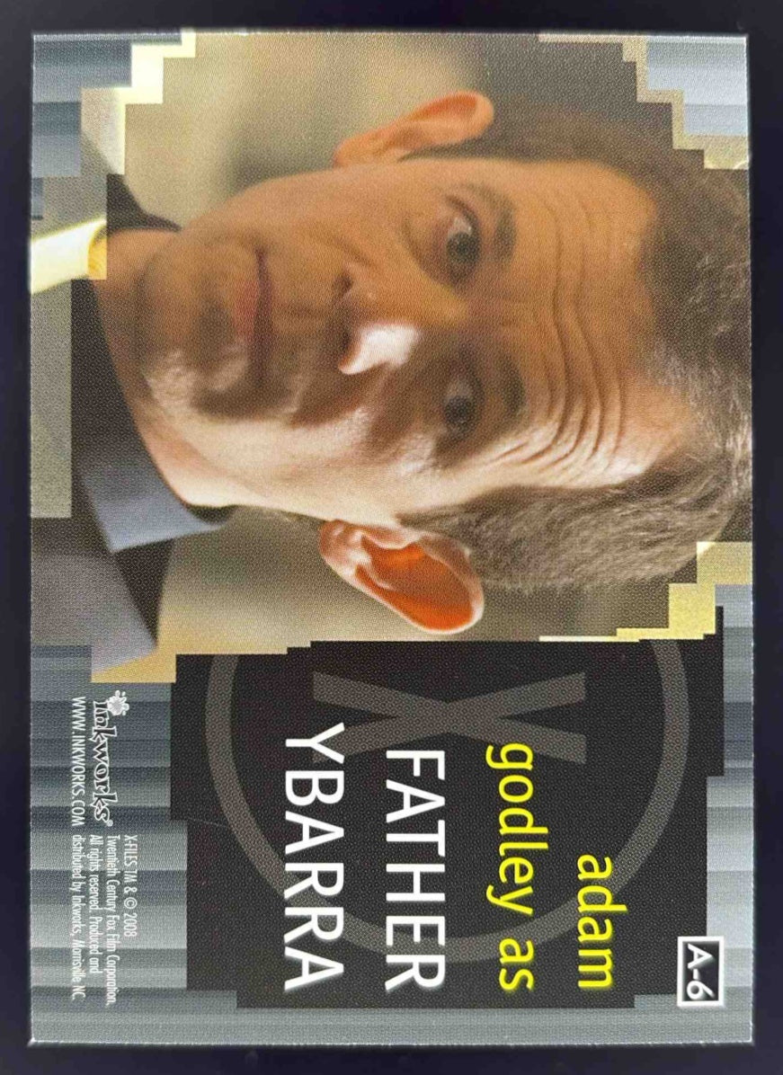 2008 Inkworks The X Files Adam Godley as Father Ybarra Autograph Auto - Image 2