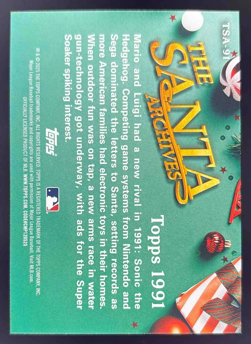 2025 Topps Holiday The Santa Archives #TSA-91 Santa Claus - Image 2