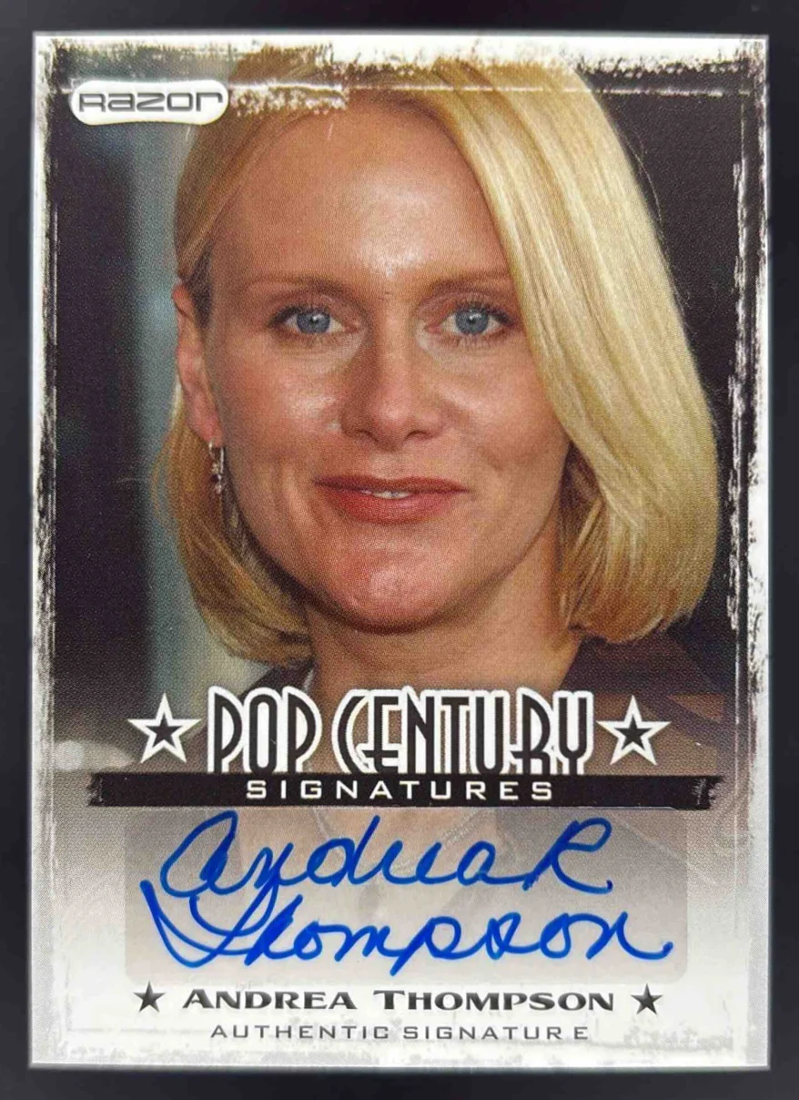 2010 Razor Pop Century Signatures Autograph Andrea Thompson Auto
