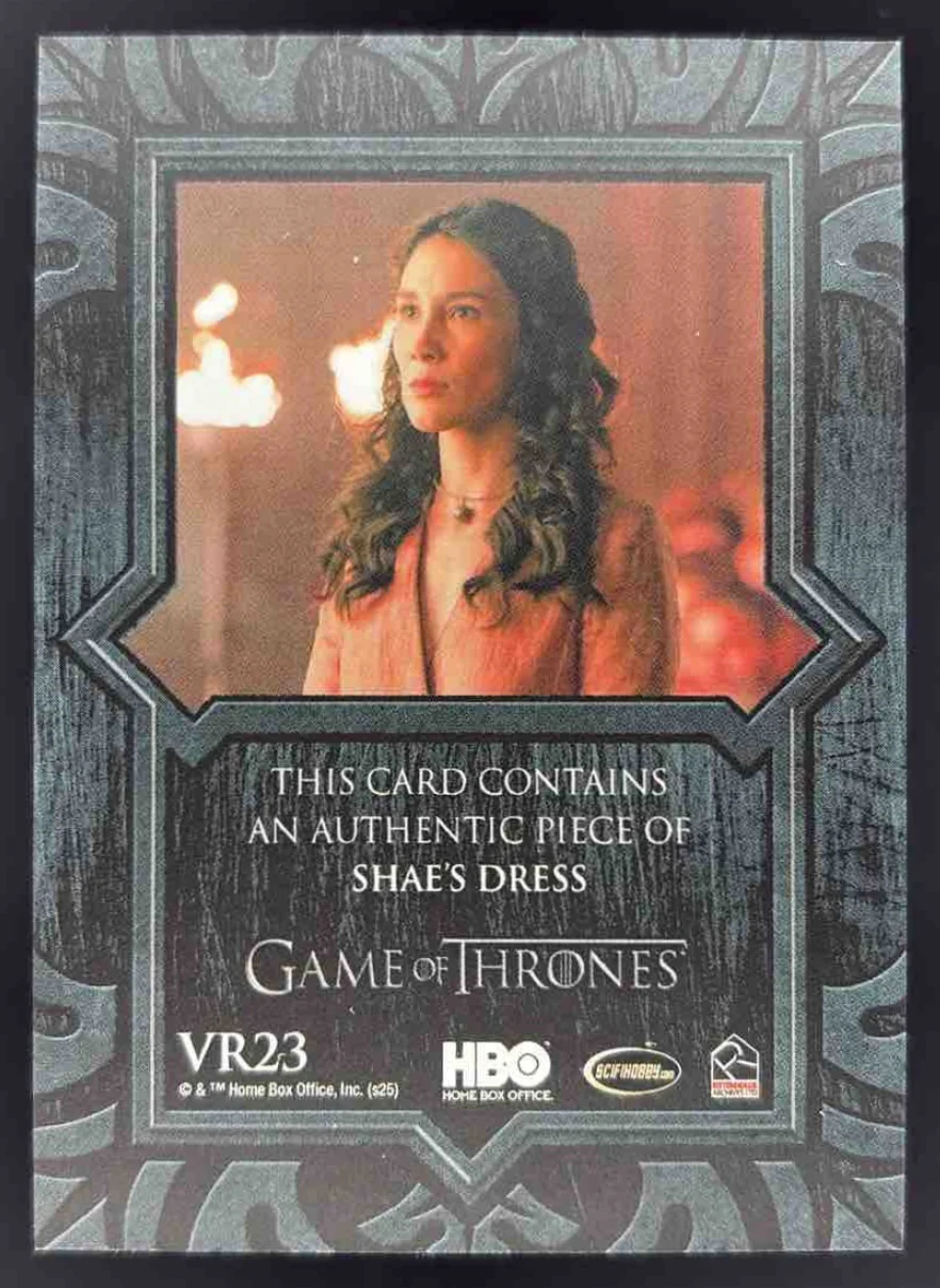 2025 Rittenhouse Game of Thrones: The Great Houses Single Relics #VR23 Shae - Image 2