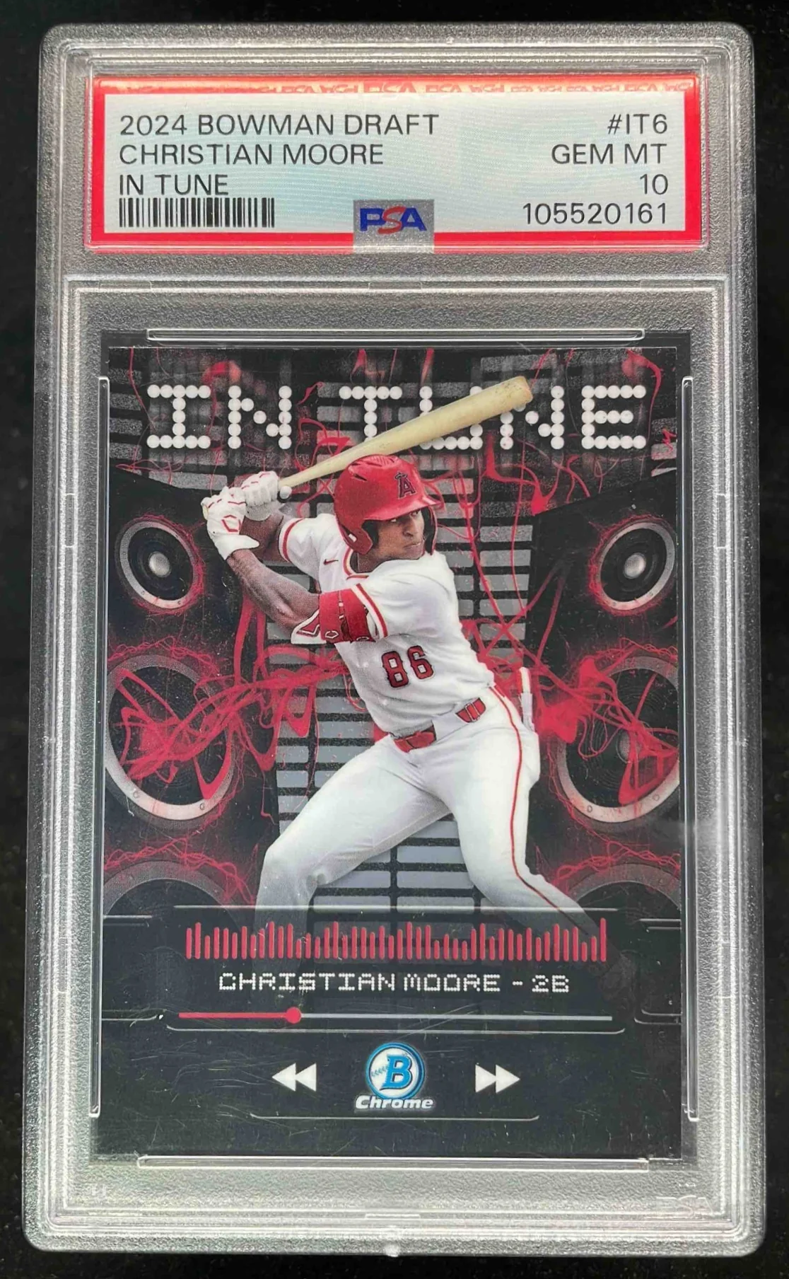 2024 Bowman Draft In Tune #IT-6 Christian Moore PSA 10