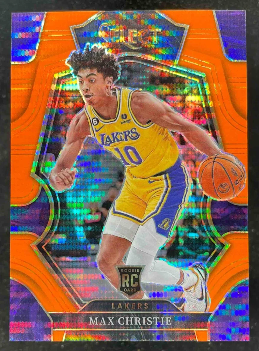 2022 Select Neon Orange Pulsar Prizms FOTL Max Christie RC Premier Level /15