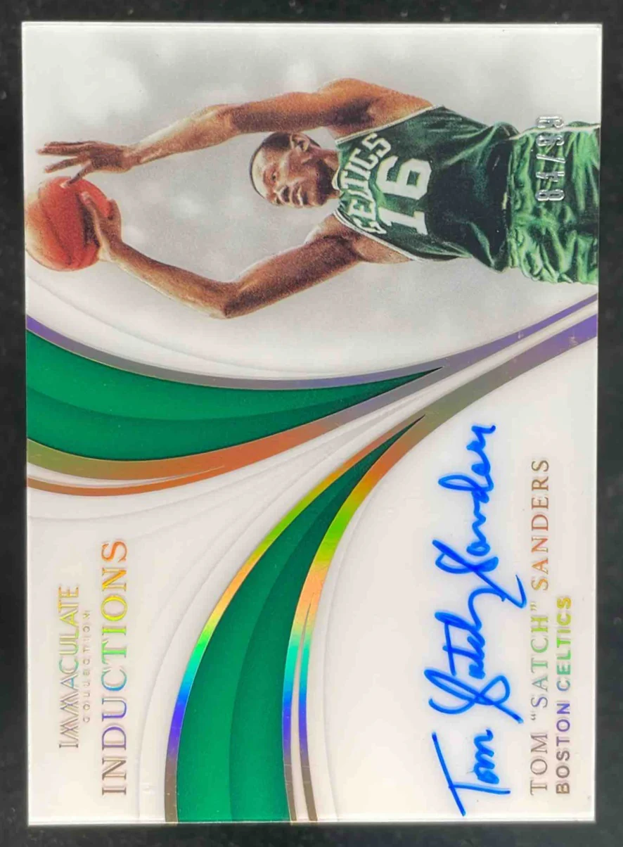 2018 Immaculate Collection Inductions #II-TSS Tom "Satch" Sanders Auto /99