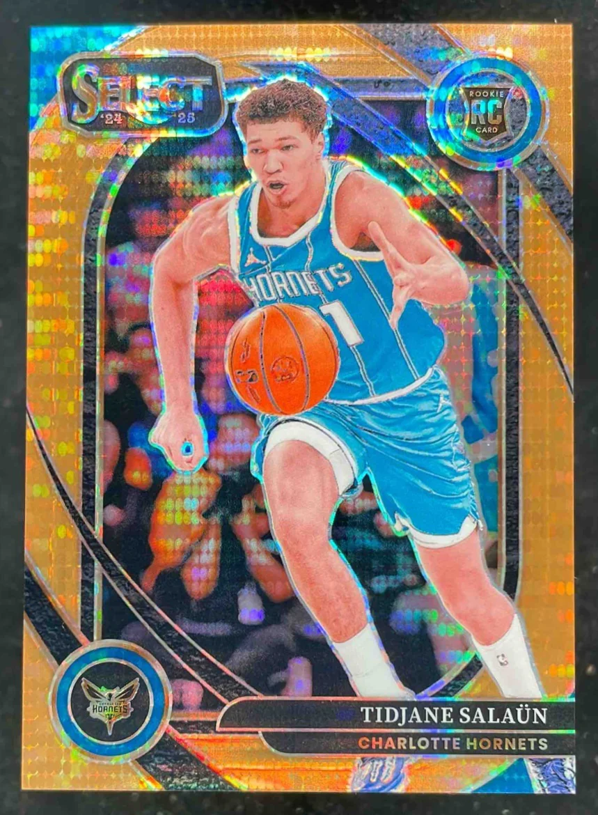 2024 Select Courtside Neon Orange Pulsar Prizm FOTL #293 Tidjane Salaun RC /18